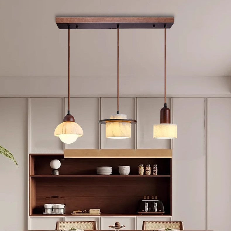 ChromaLux | Elegant Alab Marble Pendant Lamp 1