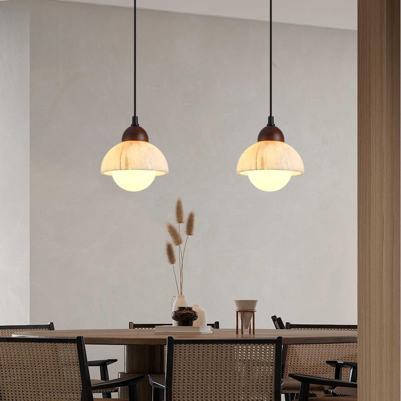 ChromaLux | Elegant Alab Marble Pendant Lamp 2