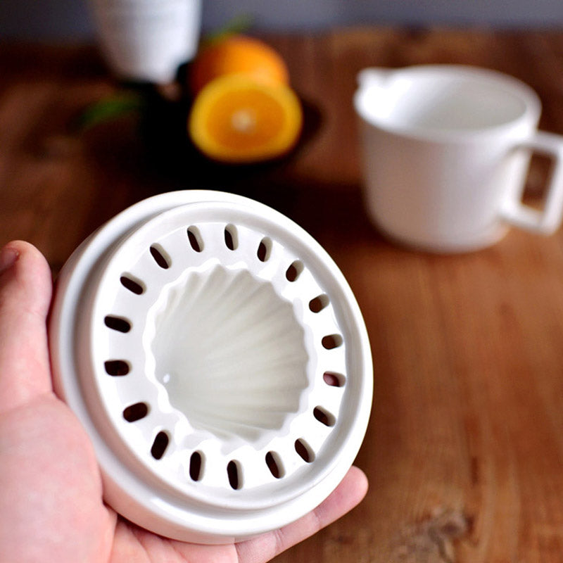 CitrusWave | Elegant Ceramic Hand Juicer for Fresh Lemon and Orange Juice 8