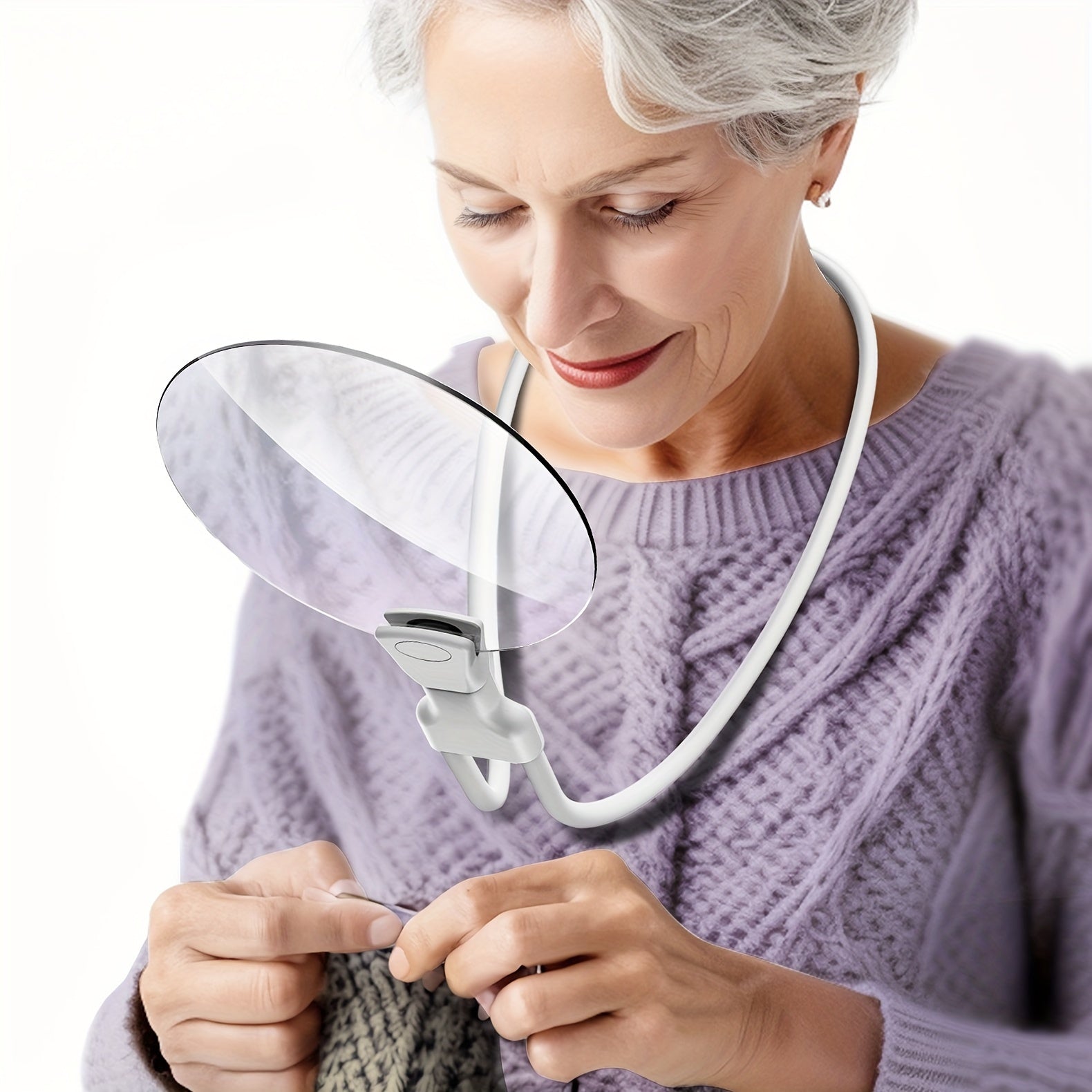 ClarityLens | Ergonomic Adjustable 5X Hands-Free Magnifying Glass 8