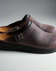 Classic Leather Clogs for Women with Adjustable Buckle – Comfortable Closed Toe Footwear 3