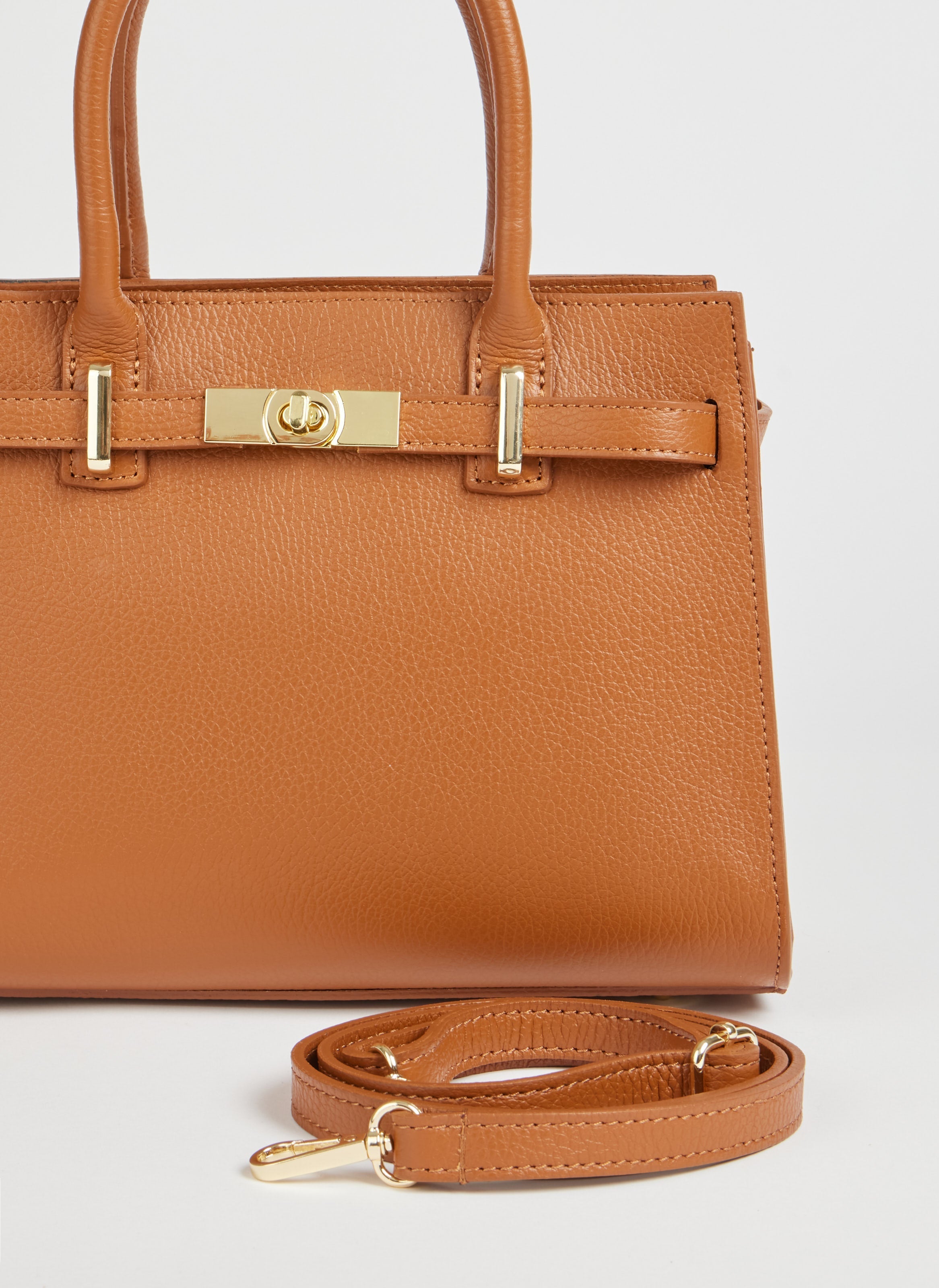 Classic Togo Leather Tote Bag – Stylish and Durable Genuine Leather Purse for Work and Travel 4
