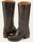 Classic Women's Leather Boots with Block Heel – Durable Handcrafted Design for Timeless Style 0
