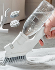 CleanSweep | Efficient Ergonomic Bathroom Tile Scrubber with Soap Dispenser 0