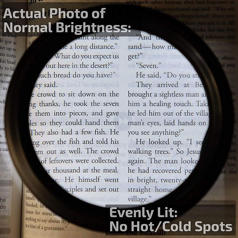 ClearView | LED Reading Magnifying Glass for Books, Crafts & Fine Details 3