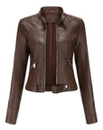 Clementine | Stylish Fitted Leather Jacket for Women - Elevate Your Look 2