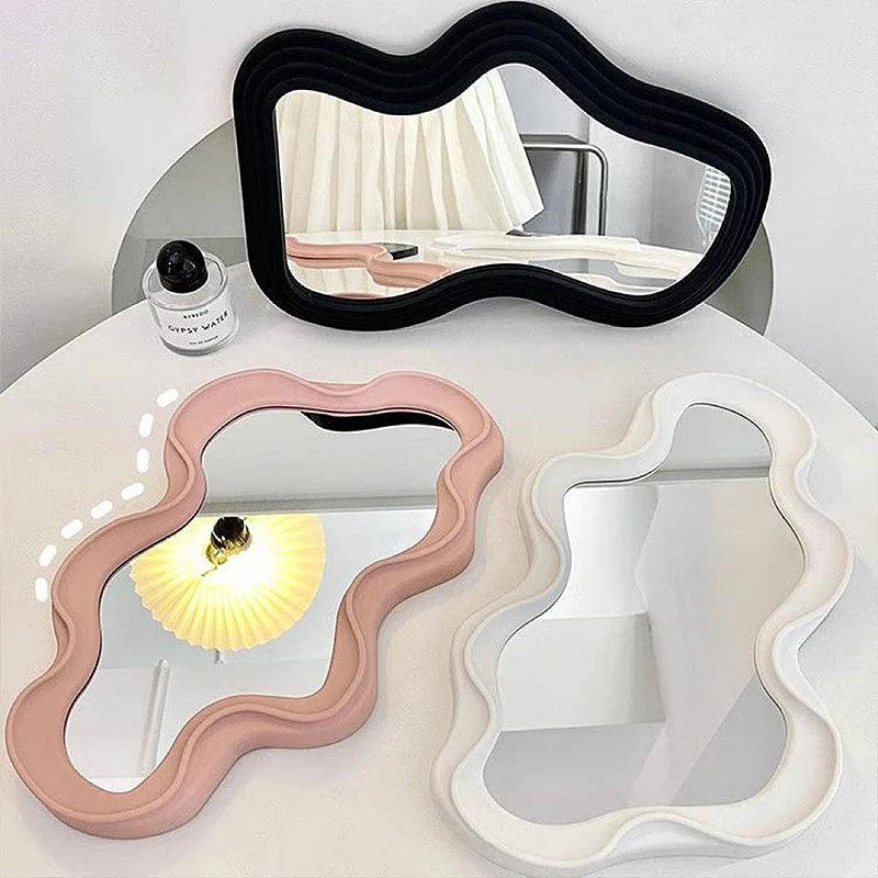 Cloud-Shaped Decorative Mirror – Stylish Makeup and Dressing Mirror for Home Décor, 40.5x23cm 3