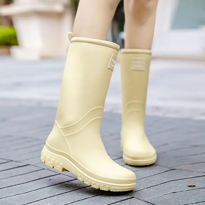 CloudCush | Stylish Reliable Waterproof Mid-Calf Women's Rain Boots 1