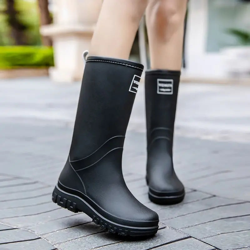 CloudCush | Stylish Reliable Waterproof Mid-Calf Women's Rain Boots 2