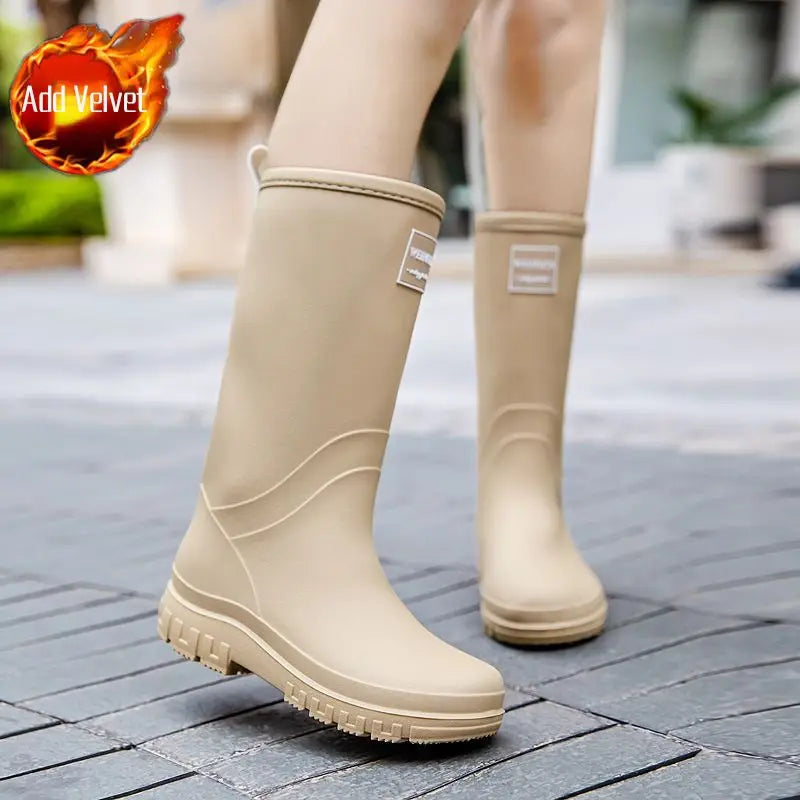 CloudCush | Stylish Reliable Waterproof Mid-Calf Women's Rain Boots 3
