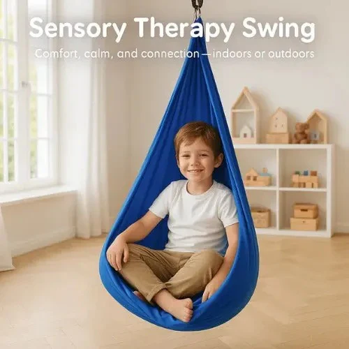 CocoonNest | Cozy Versatile Sensory Swing for Indoor and Outdoor Use 7