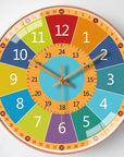 Colorful Children's Wall Clock for Learning Time – Eco-Friendly Design, 20 cm, Easy Installation 0