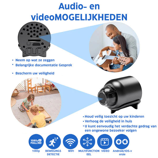 Compact Full HD Wireless Security Camera with Night Vision and 72-Hour Battery Life for Home Security Monitoring 2