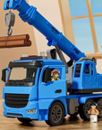 Construction Crane Truck Toy with Lights and Sounds – Educational Play Vehicle for Kids 3