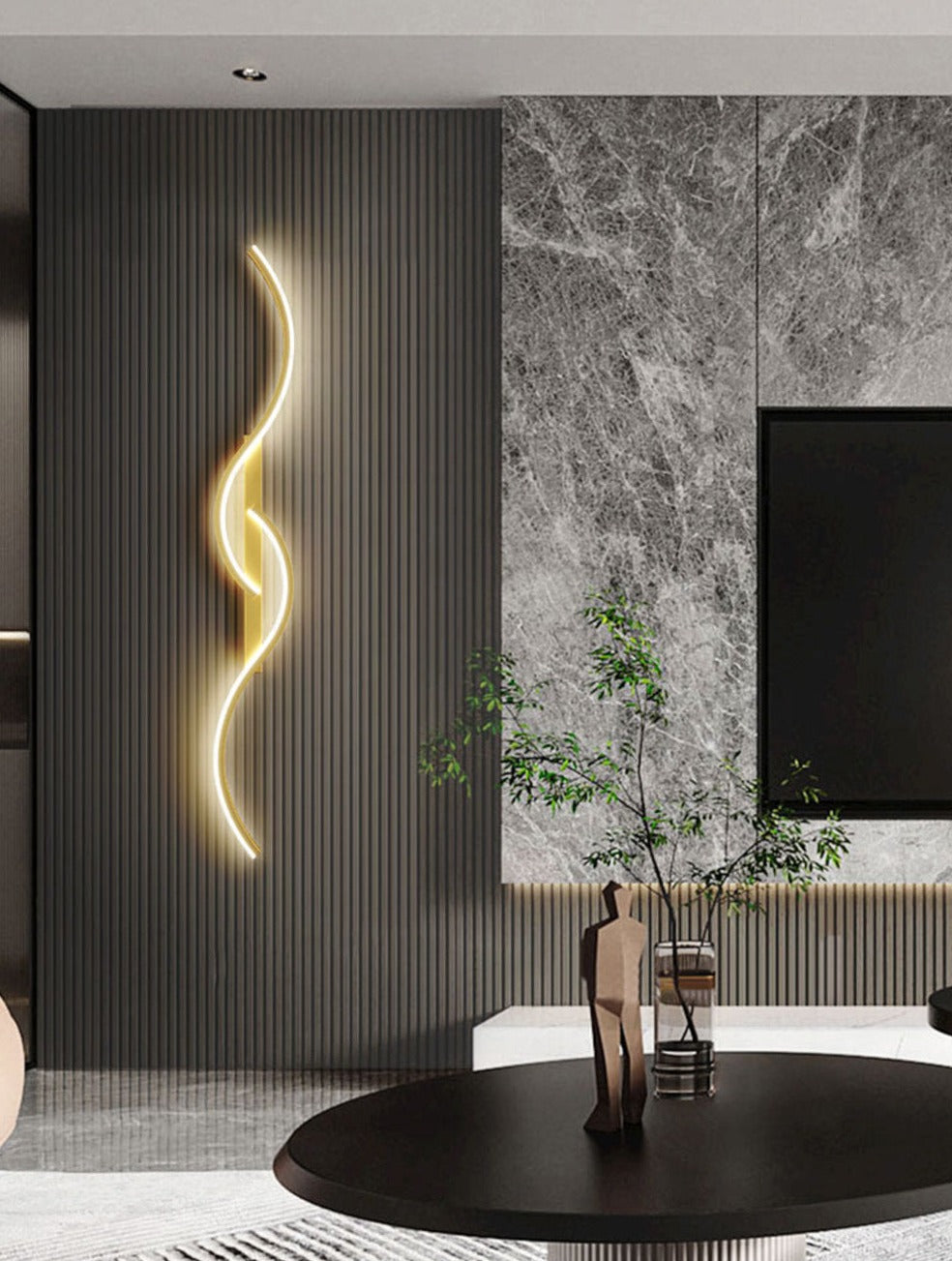 Contemporary LED Wall Light Sconce – Artistic Design for Hallway, Bathroom, Bedroom, Living Room – Durable and Versatile Lighting 0