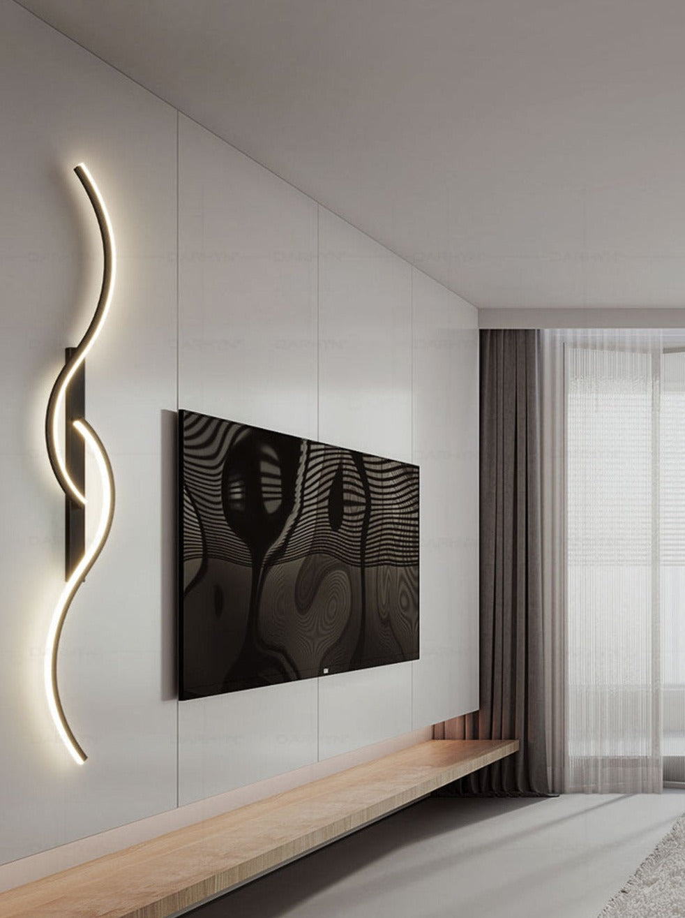 Contemporary LED Wall Light Sconce – Artistic Design for Hallway, Bathroom, Bedroom, Living Room – Durable and Versatile Lighting 5