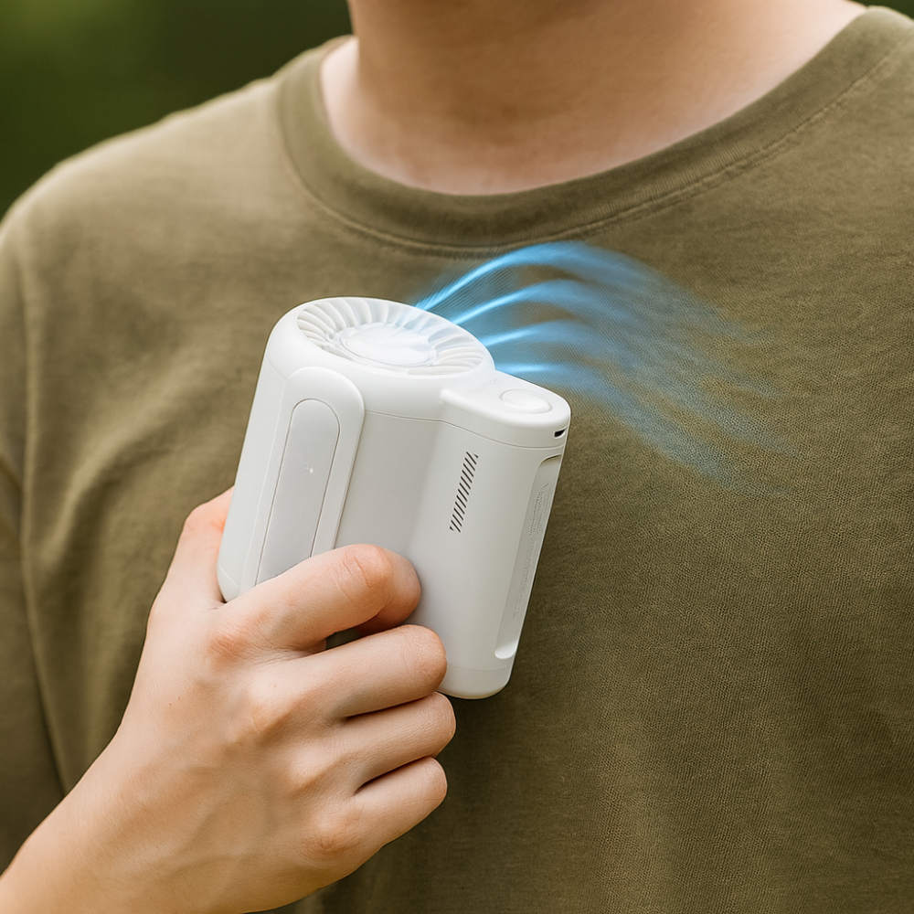 CoolBreeze | Portable Hands-Free Rechargeable Neck Fan for Cooling Comfort 3