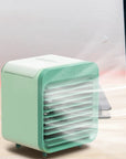 Coolivio Mini Aircooler | Portable 3-in-1 USB fan with air humidification & cooling function | 3 levels | 2500mAh battery | For office, travel & at home 0