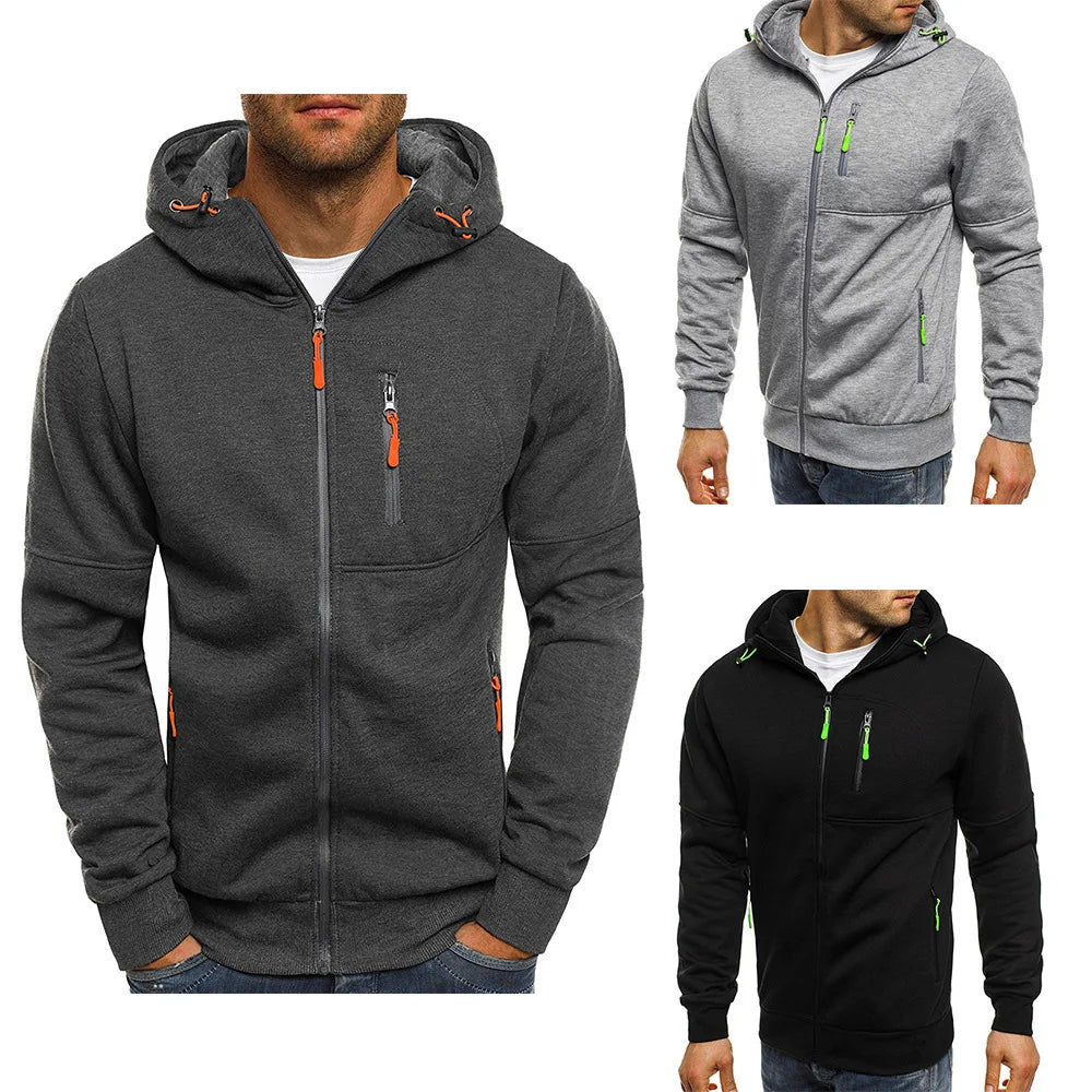 CoreFlex | Stylish Comfortable Slim Fit Men's Hoodie with Zipper 1