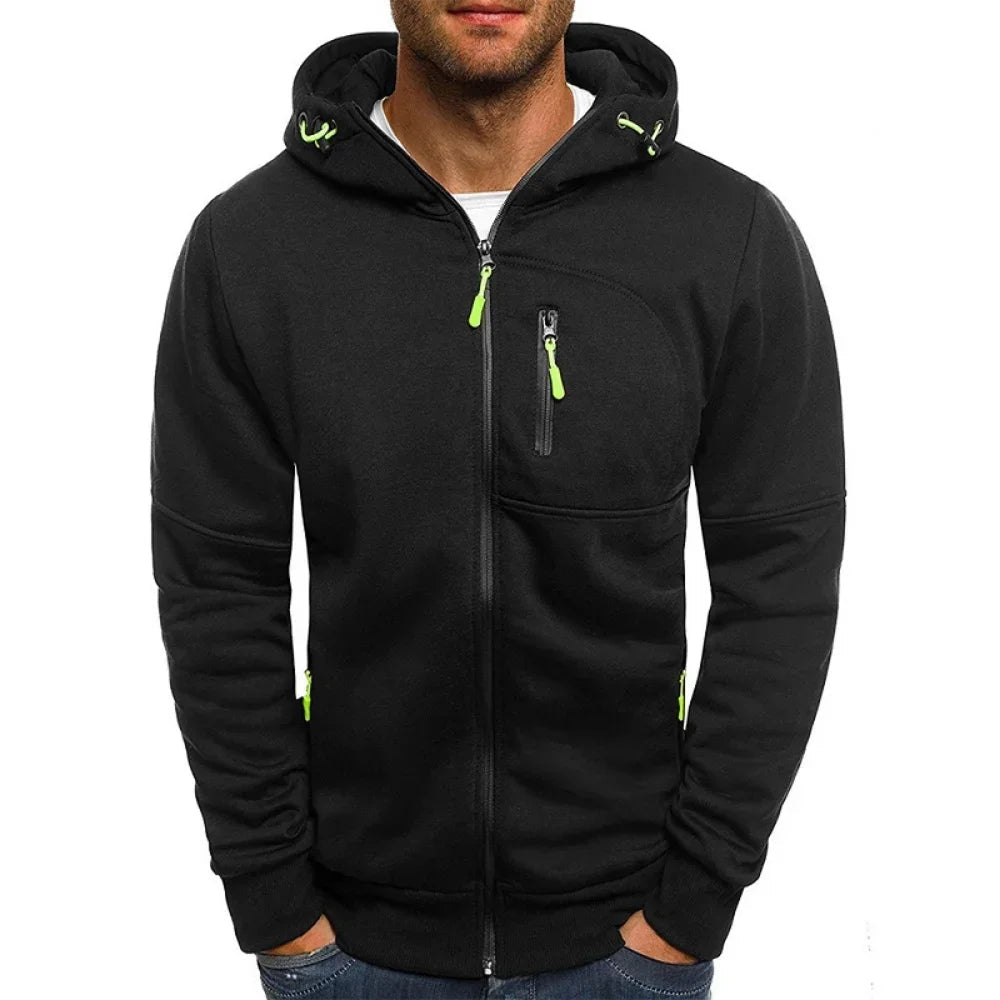 CoreFlex | Stylish Comfortable Slim Fit Men's Hoodie with Zipper 4