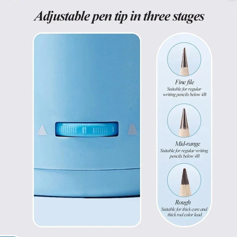 CosmoEdge | Electric Astronaut Pencil Sharpener with Auto Stop Function 4