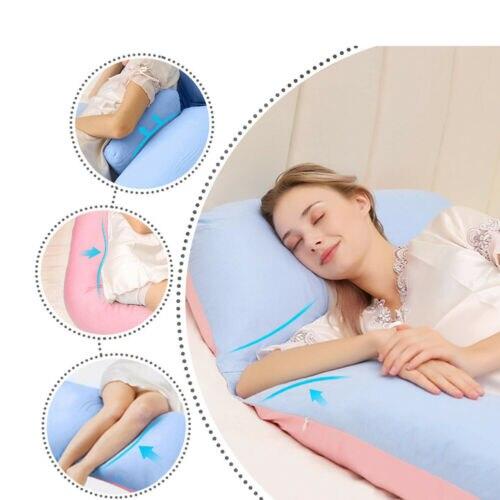 CottonCloud | Ergonomic Organic Cotton Pregnancy Pillow for Neck Pain Relief 5