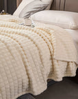 CozyCoral | Ultra-Soft Elegant Plaid Blanket for Ultimate Comfort 8