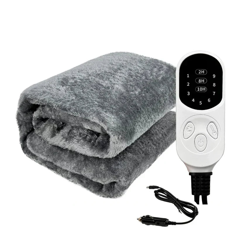 CozyDrive | 12V Heated Electric Blanket for Car, SUV & Truck with Timer Control 0
