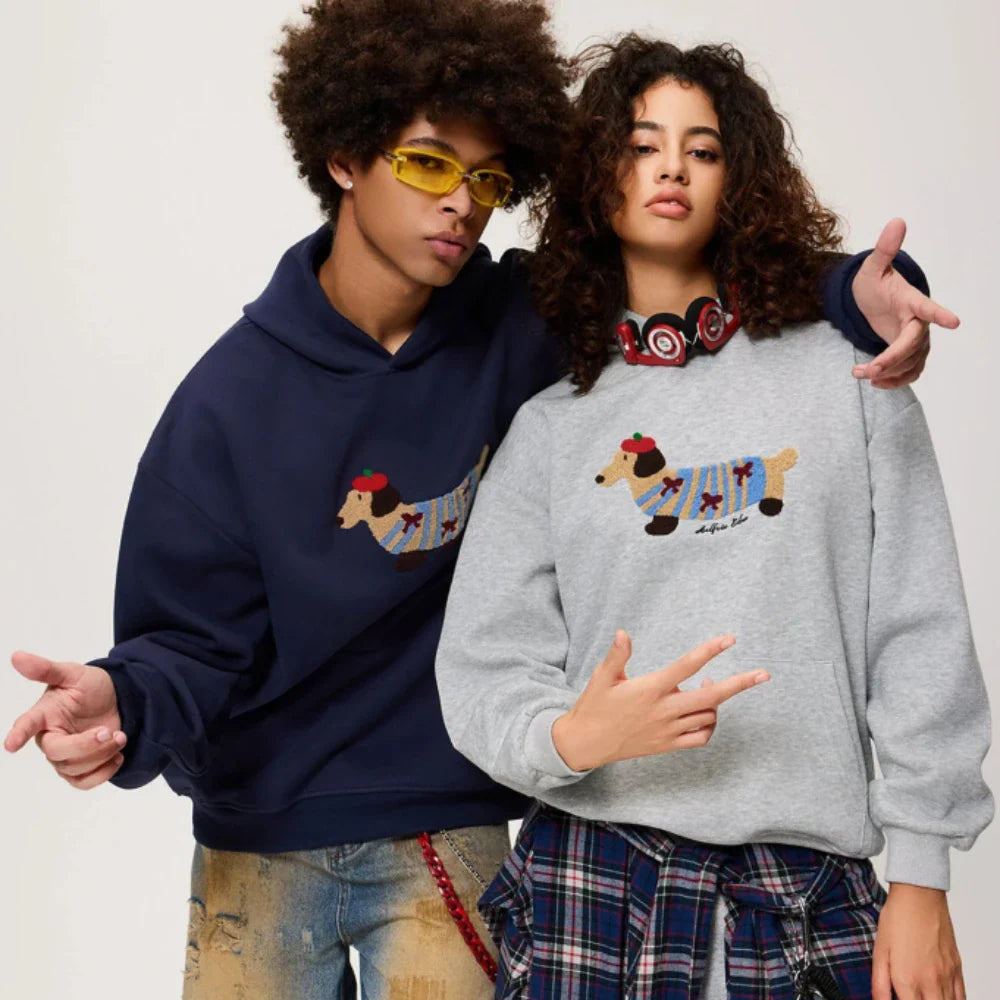 CozyPup | Charming Warm Cotton Blend Hoodie for Autumn Comfort 2