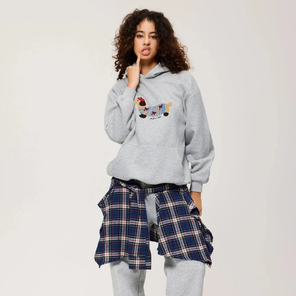 CozyPup | Charming Warm Cotton Blend Hoodie for Autumn Comfort 3