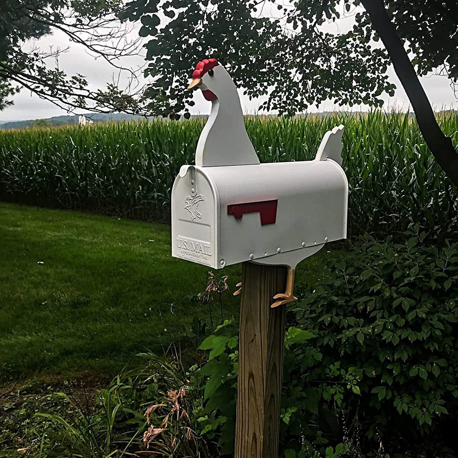 CritterPost | Weatherproof Animal-Themed Mailbox for Unique Outdoor Home Décor 3
