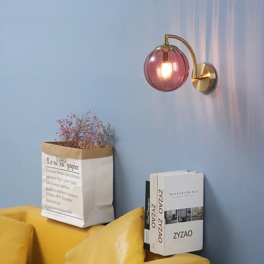 CrystalGlow – Modern Glass Wall Lamp 1