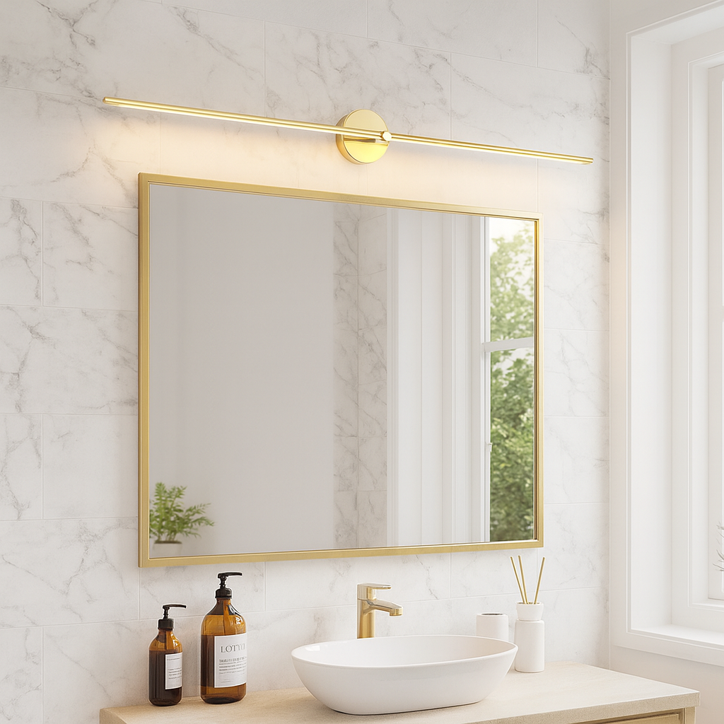 Crystalia | Bathroom Bar Wall Lamp For Minimalist Above Mirror 2