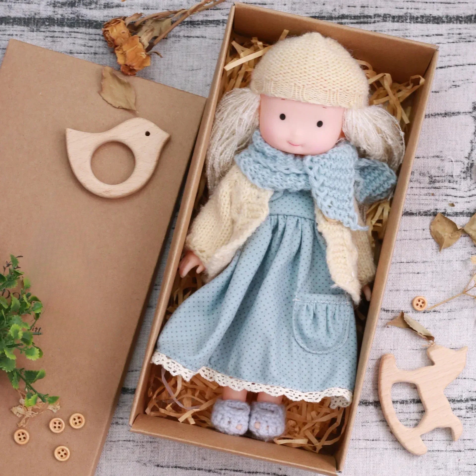 CuddlyCharm | Adorable Plush Dress-Up Doll with Accessories Gift Set 11
