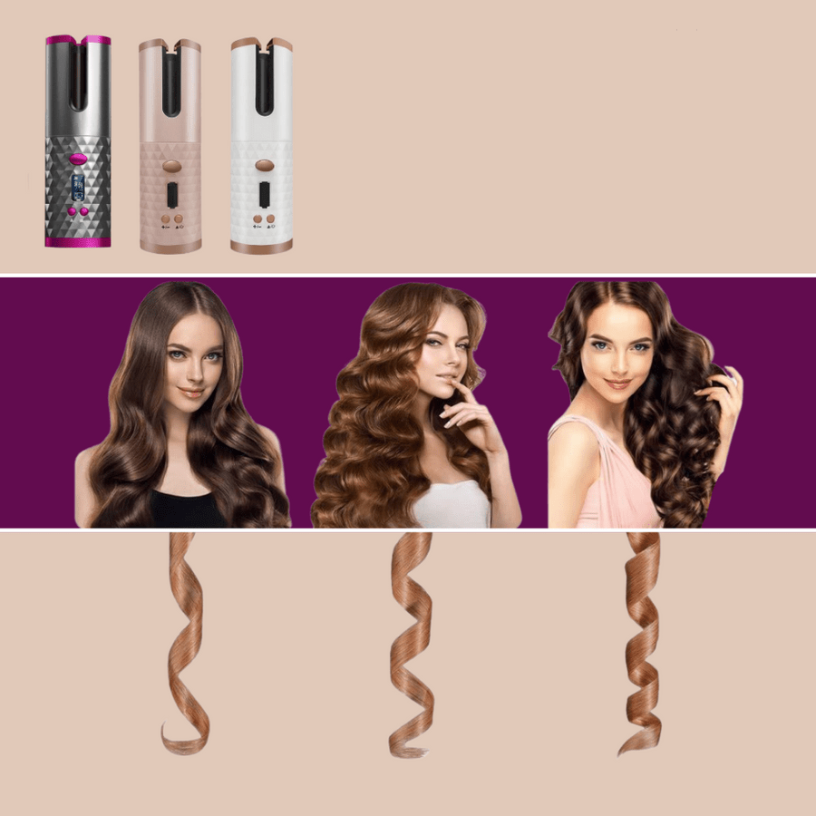 CurlEase | Cordless Hair Curler for Effortless Smooth Curls 2