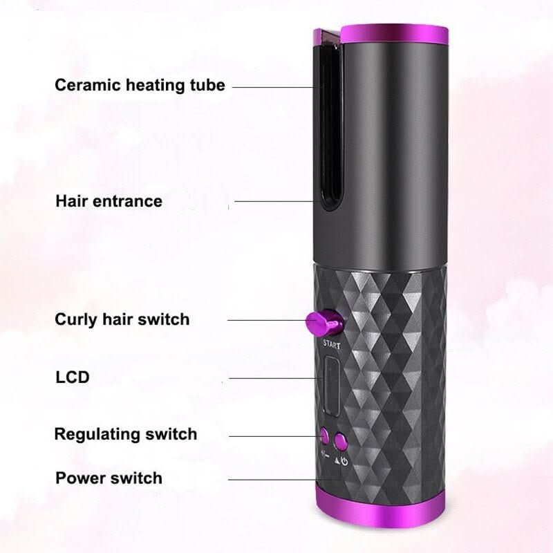 CurlEase | Cordless Hair Curler for Effortless Smooth Curls 5