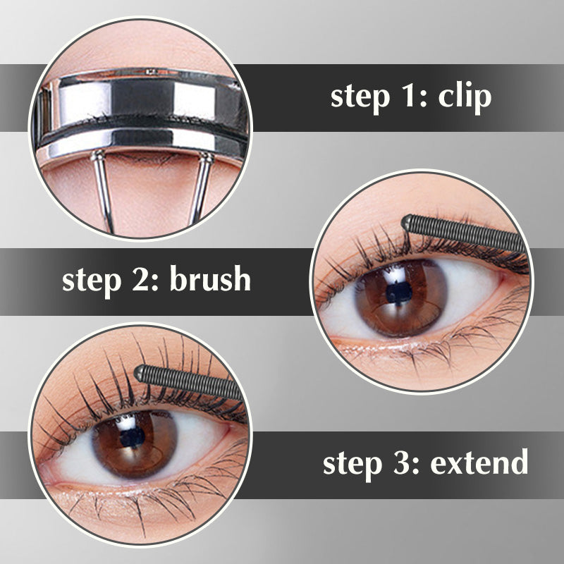 Curluxe | Innovative Waterproof Fiber Mascara with Detachable Brush 5