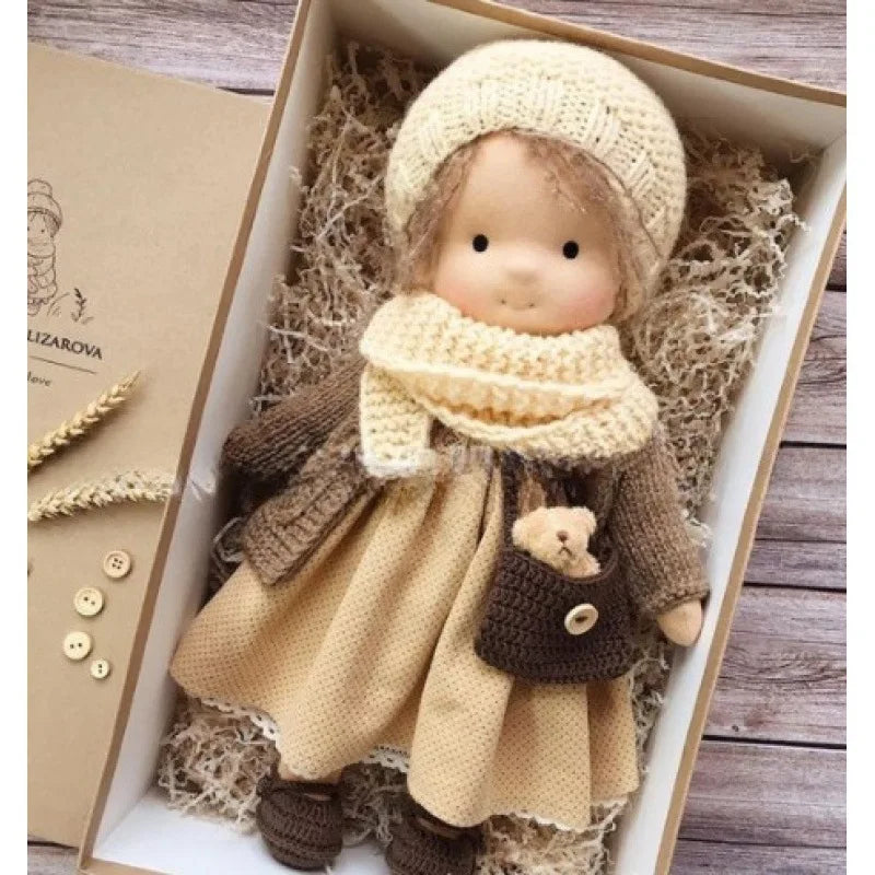 Cute Soft Plush Toys Waldorf Handmade  Cute Cotton Stuffed Plush Doll Packaging Dolls Fabricchanging Box Best Children Birthda 12