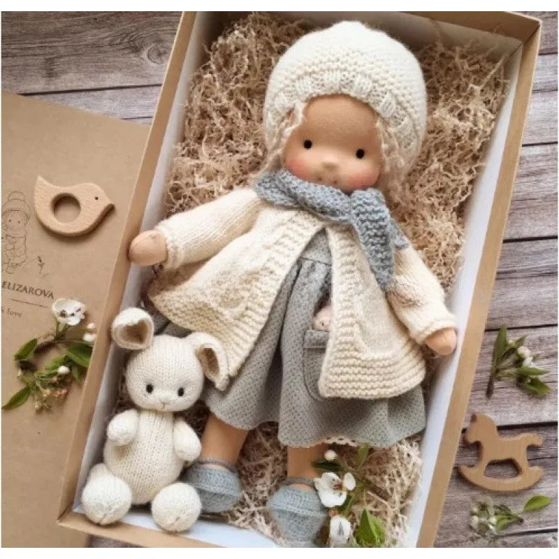Cute Soft Plush Toys Waldorf Handmade  Cute Cotton Stuffed Plush Doll Packaging Dolls Fabricchanging Box Best Children Birthda 15