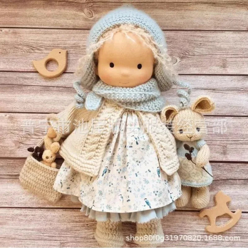 Cute Soft Plush Toys Waldorf Handmade  Cute Cotton Stuffed Plush Doll Packaging Dolls Fabricchanging Box Best Children Birthda 17