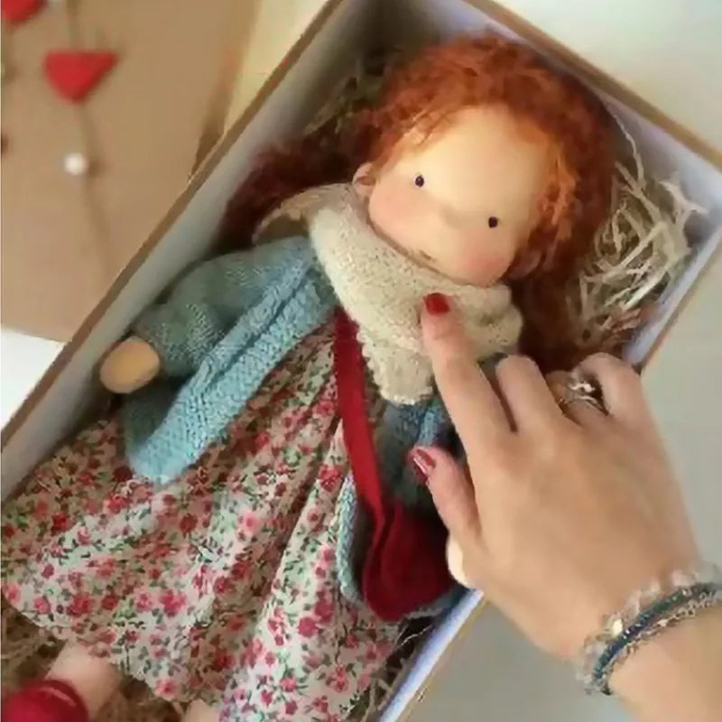 Cute Soft Plush Toys Waldorf Handmade  Cute Cotton Stuffed Plush Doll Packaging Dolls Fabricchanging Box Best Children Birthda 23