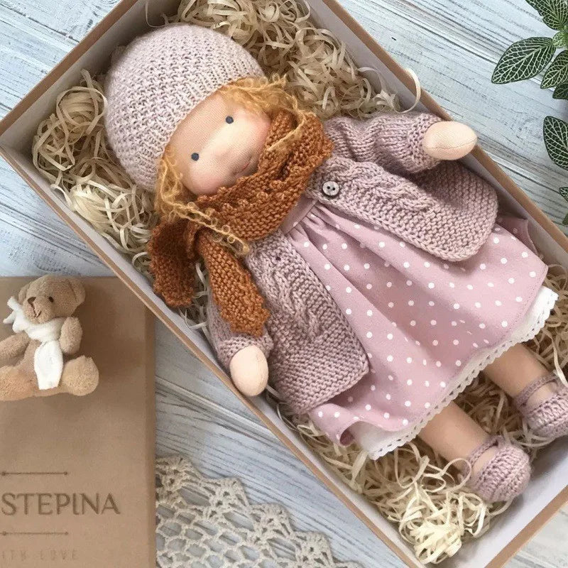 Cute Soft Plush Toys Waldorf Handmade  Cute Cotton Stuffed Plush Doll Packaging Dolls Fabricchanging Box Best Children Birthda 28
