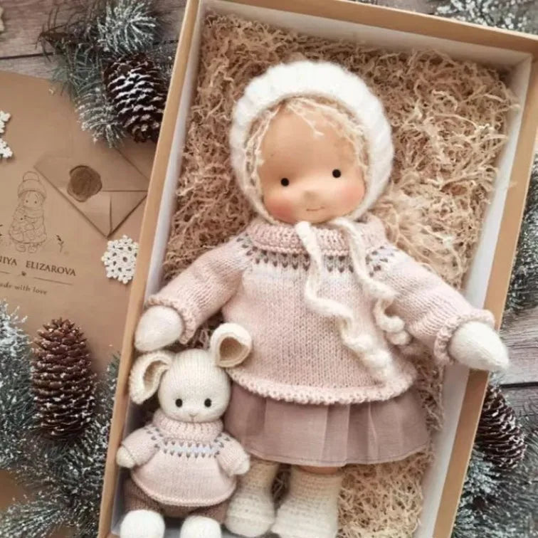 Cute Soft Plush Toys Waldorf Handmade  Cute Cotton Stuffed Plush Doll Packaging Dolls Fabricchanging Box Best Children Birthda 30