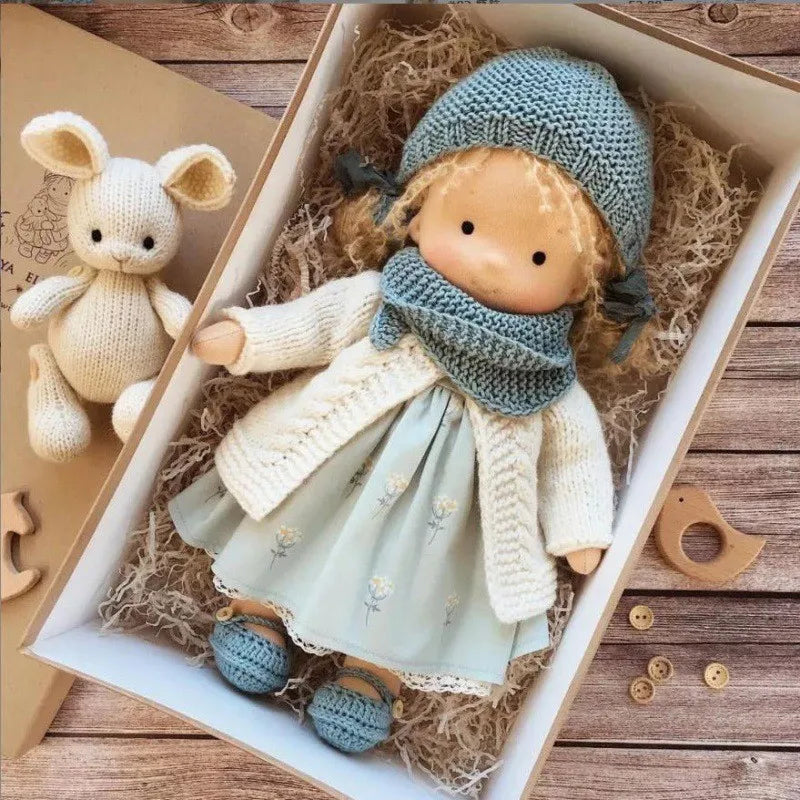 Cute Soft Plush Toys Waldorf Handmade  Cute Cotton Stuffed Plush Doll Packaging Dolls Fabricchanging Box Best Children Birthda 39