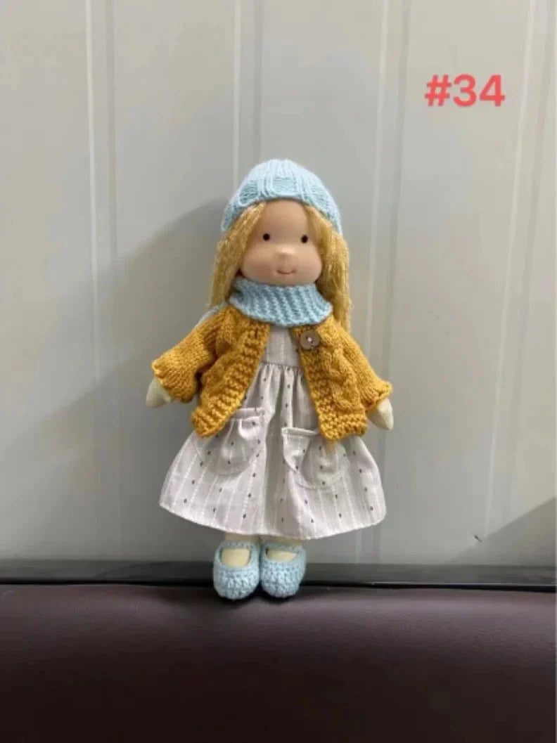 Cute Soft Plush Toys Waldorf Handmade  Cute Cotton Stuffed Plush Doll Packaging Dolls Fabricchanging Box Best Children Birthda 4