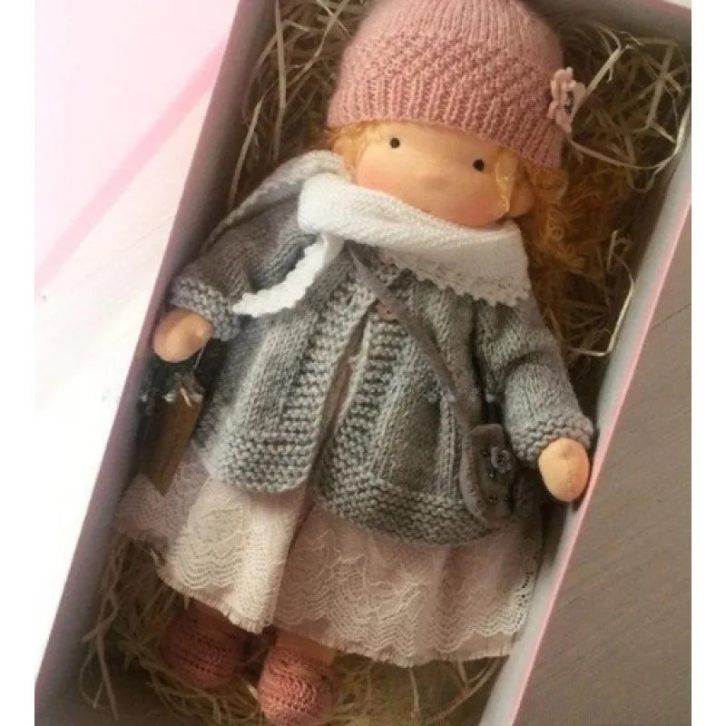 Cute Soft Plush Toys Waldorf Handmade  Cute Cotton Stuffed Plush Doll Packaging Dolls Fabricchanging Box Best Children Birthda 6