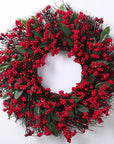 CypressBerry | Charming Festive Red Berries Christmas Wreath 0