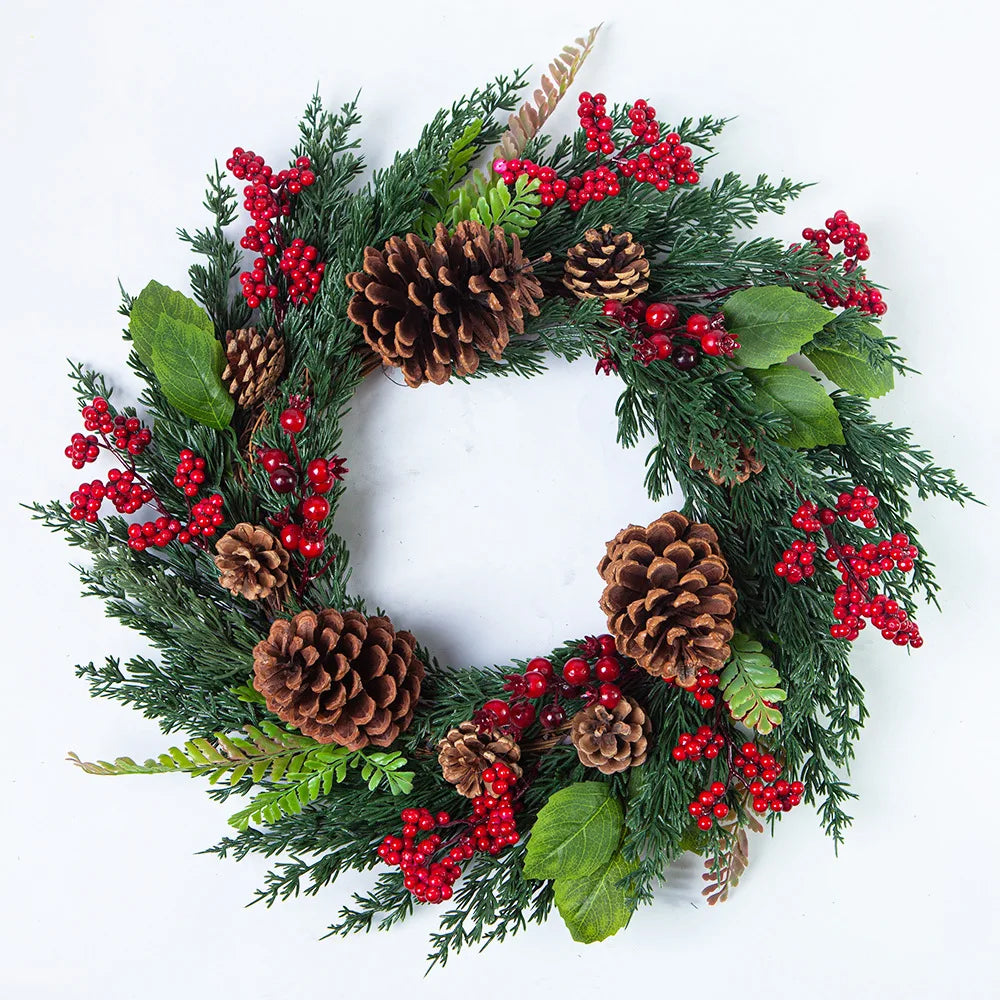 CypressBerry | Charming Festive Red Berries Christmas Wreath 1