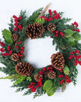 CypressBerry | Charming Festive Red Berries Christmas Wreath 1