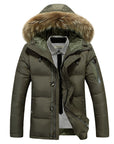 Daan | Men’s Padded Winter Coat with Warm Fur Collar and Lining 2